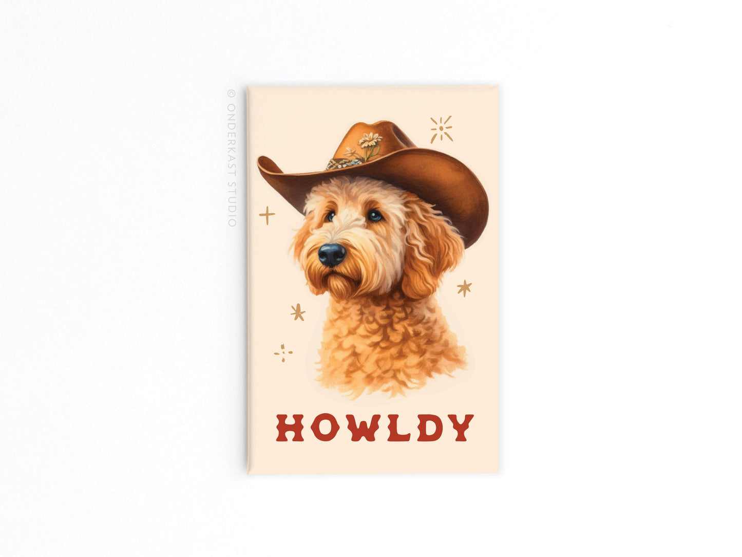 Cowboy Dog Refrigerator Magnet