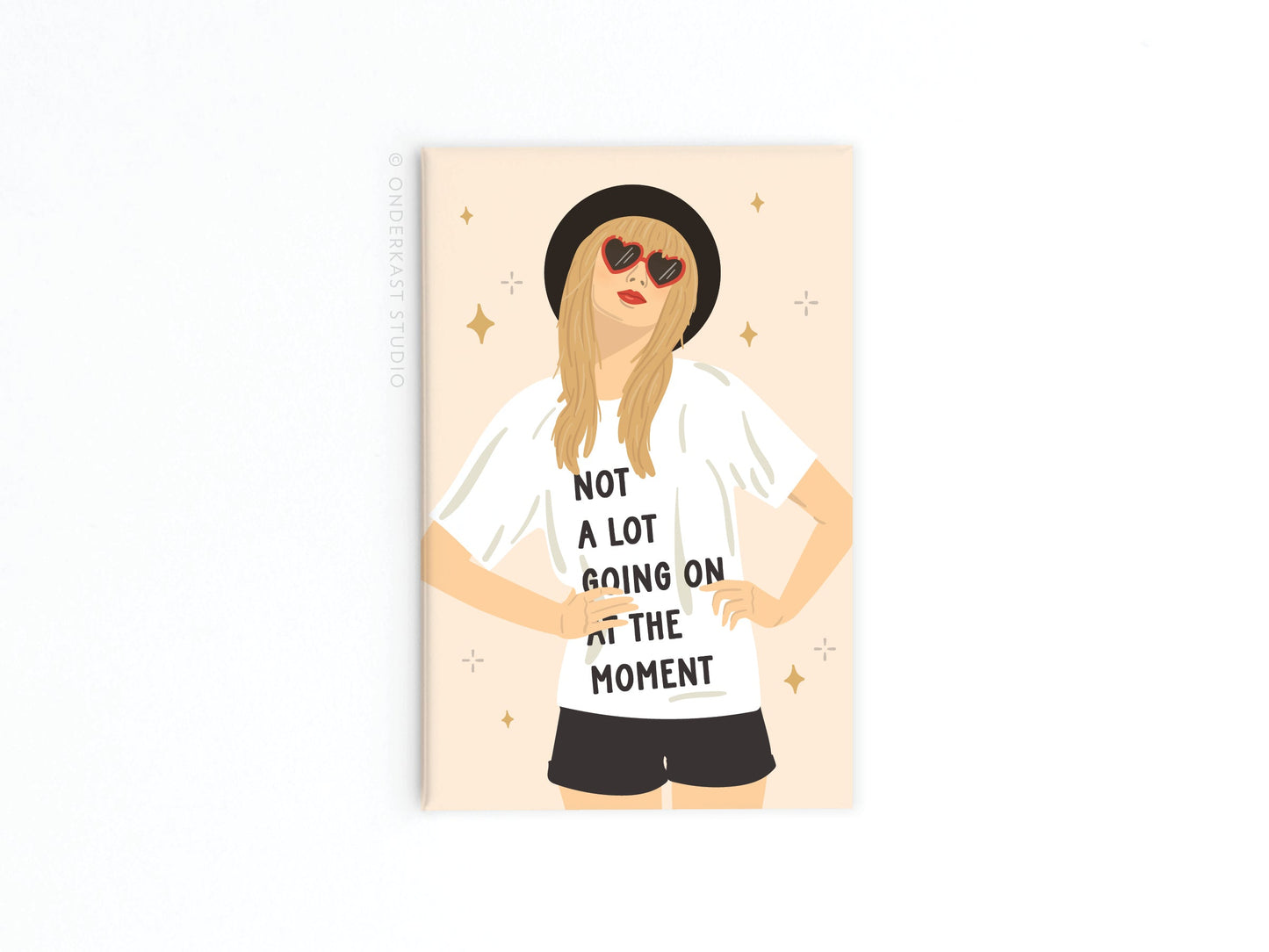 Lettering short sleeves Refrigerator Magnet