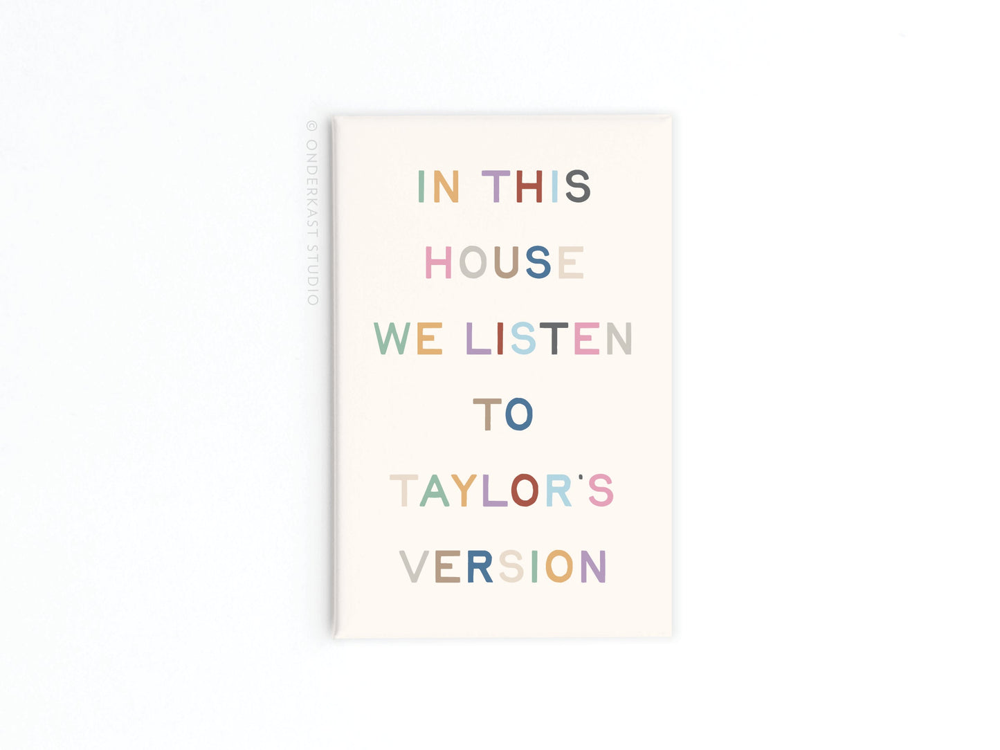 Fridge magnet text