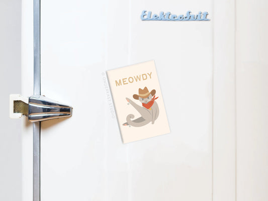 Meow Cat Fridge Magnet