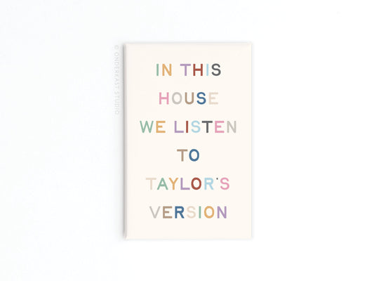 Fridge magnet text